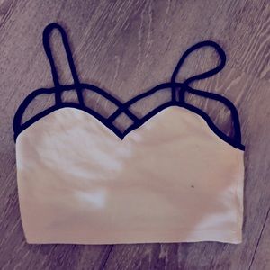 Black and white crop